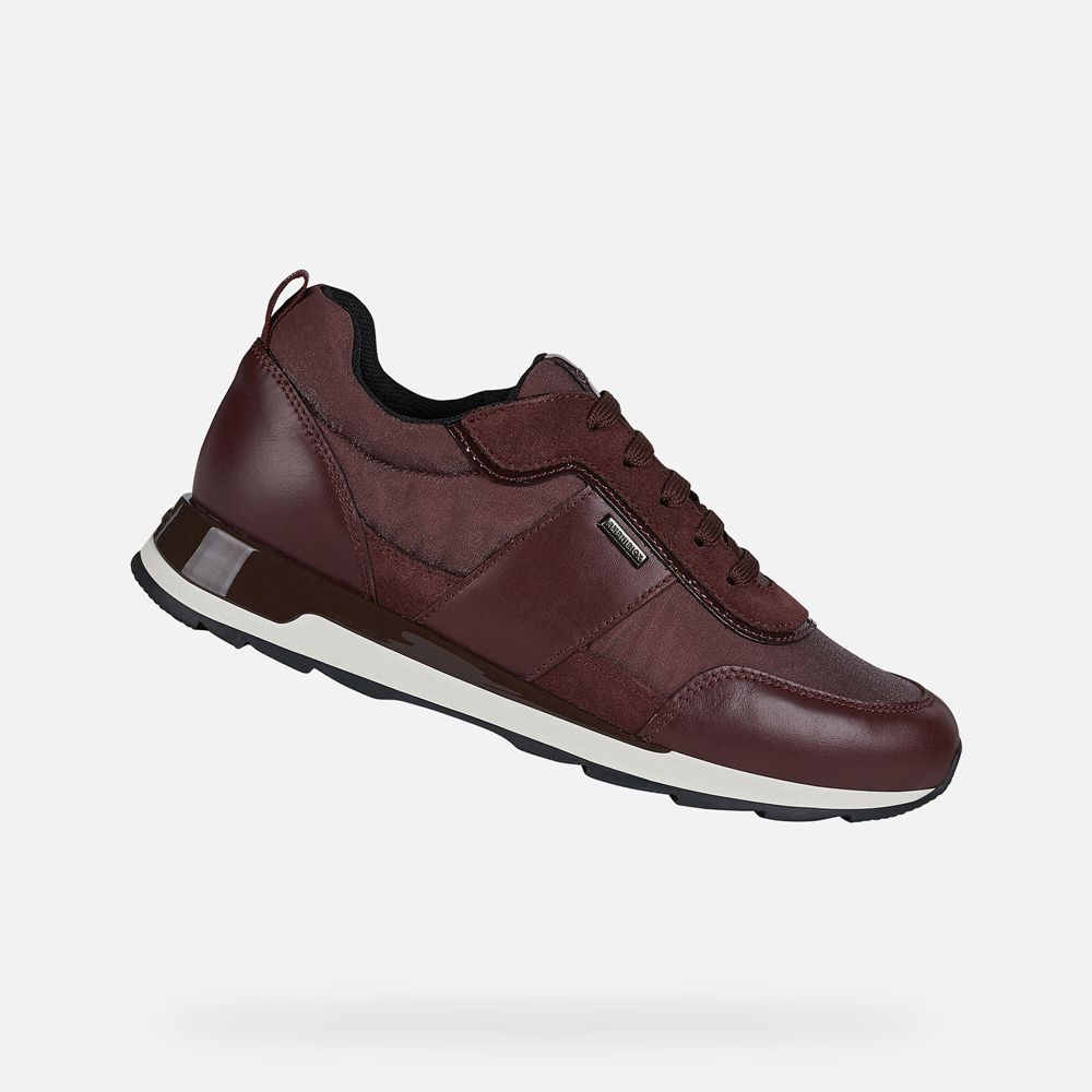 Geox Sneakers Burgundy New Aneko B Abx - Geox Womens Shoes - YRITNF071